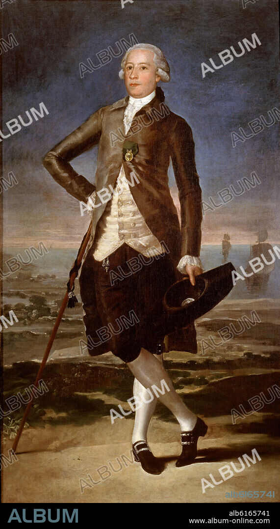 FRANCISCO DE GOYA. GASPAR MELCHOR DE JOVELLANOS (1744-1811) - 185x110 -O/L - SIGLO XVIII.