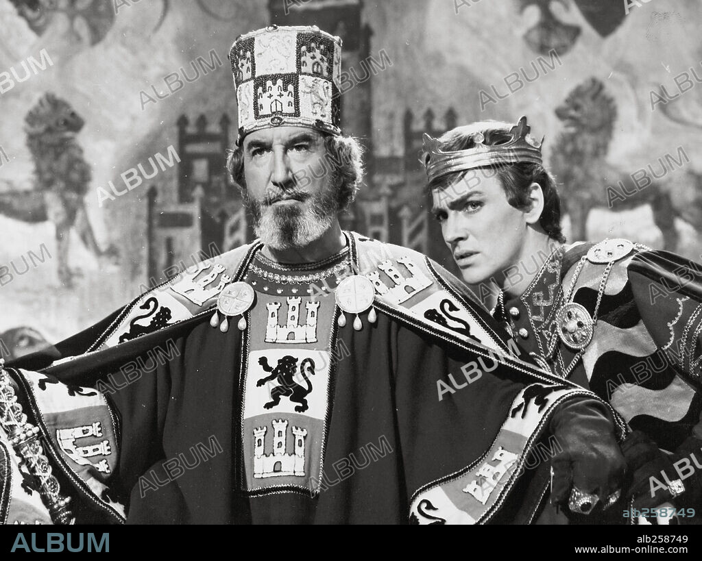 JOHN FRASER and RALPH TRUMAN in EL CID, 1961, directed by ANTHONY MANN. Copyright ALLIED ARTISTS.
