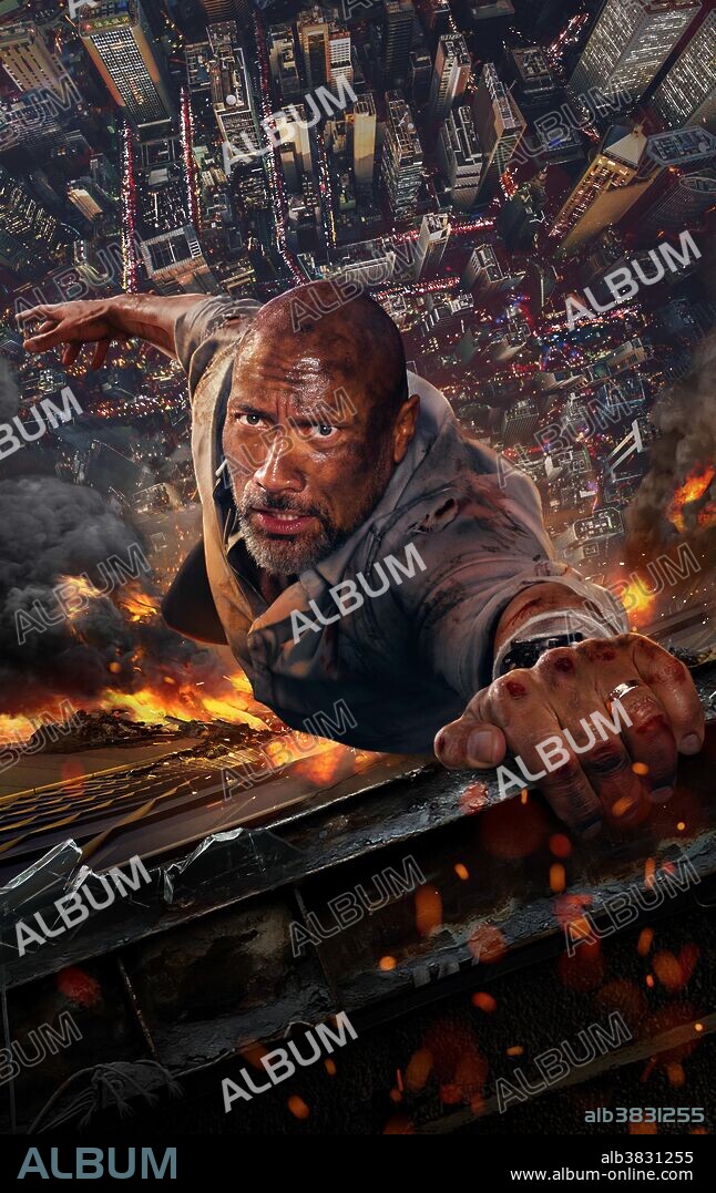 Poster de EL RASCACIELOS, 2018 (SKYSCRAPER), dirigida por RAWSON MARSHALL THURBER. Copyright LEGENDARY ENTERTAINMENT/FLYNN PICTURE COMPANY.