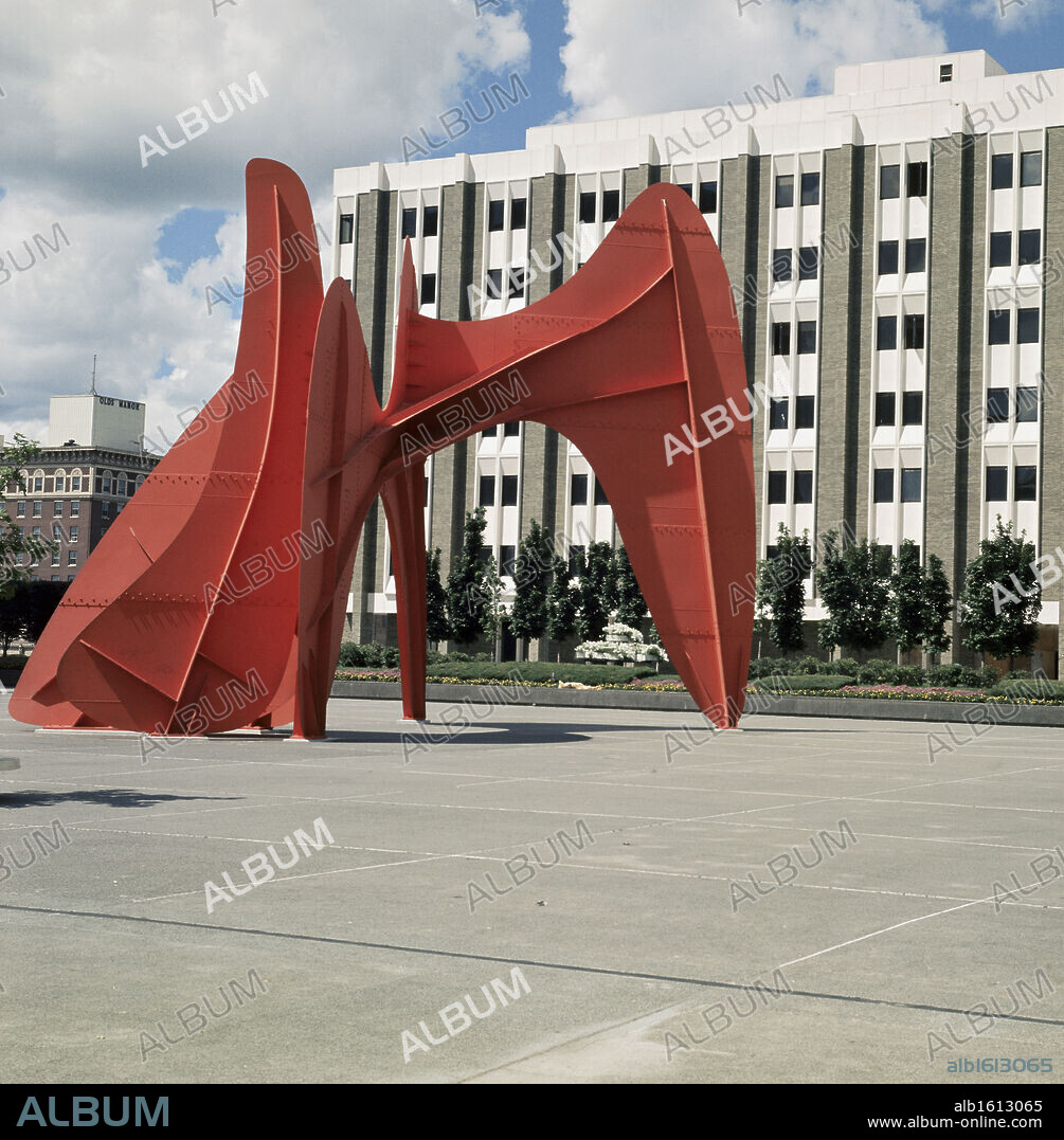 La Grande Vitesse, sculpture by Alexander Calder, 1898-1976.
