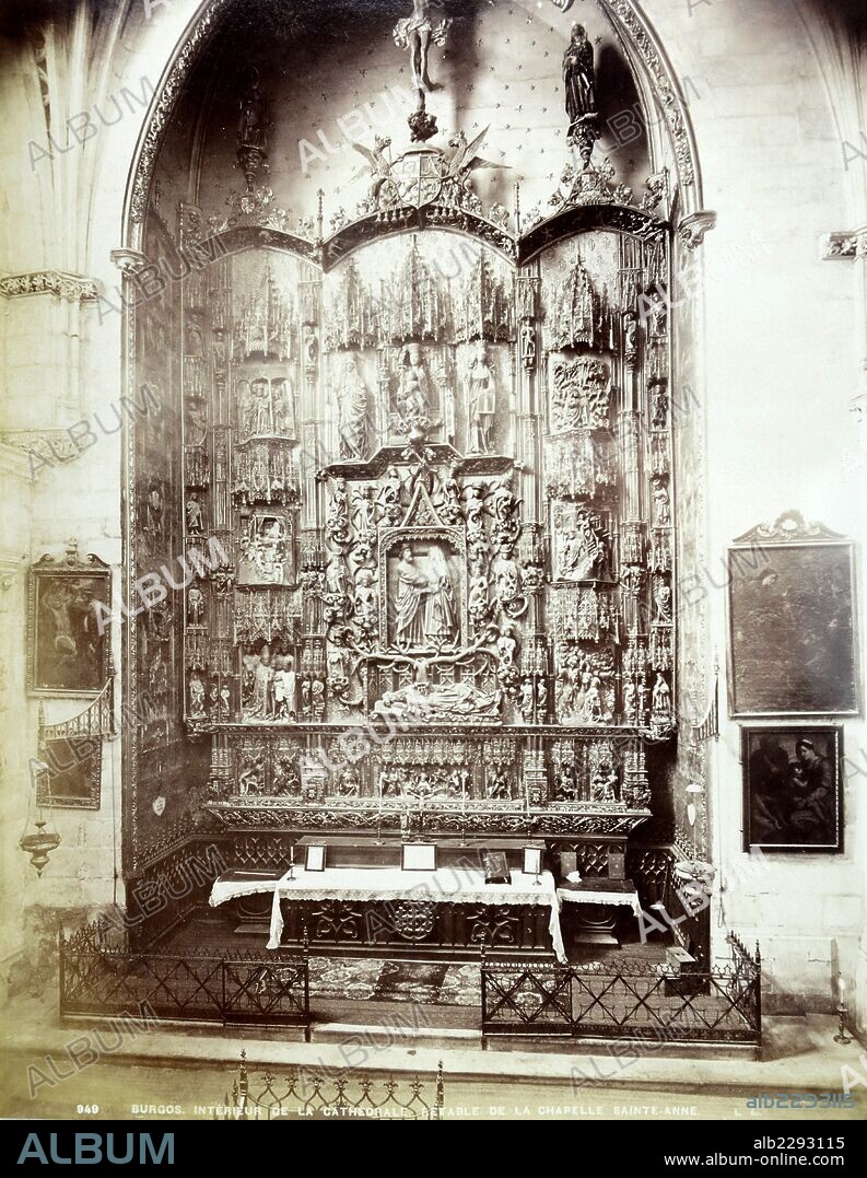 JUAN DE COLONIA. Burgos, Interior de la Catedral. Retablo de la Capilla de Santa Ana.