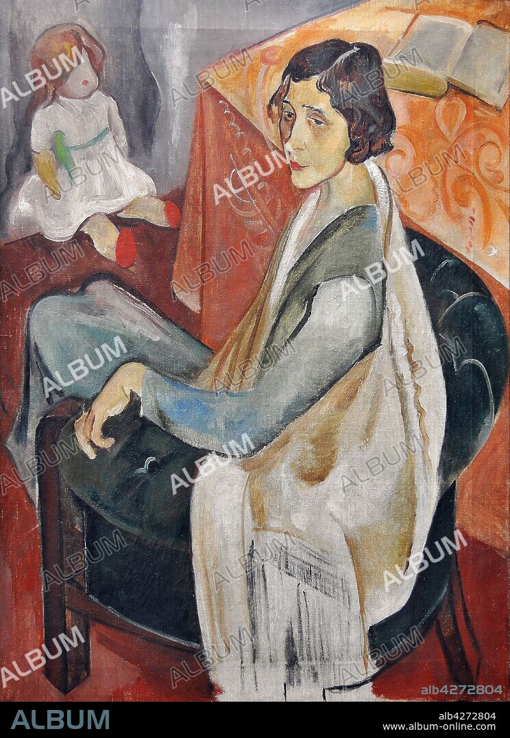 NIKOLAI PAVLOVICH TARASOV. Portrait of Maria Raube-Gorchilina.