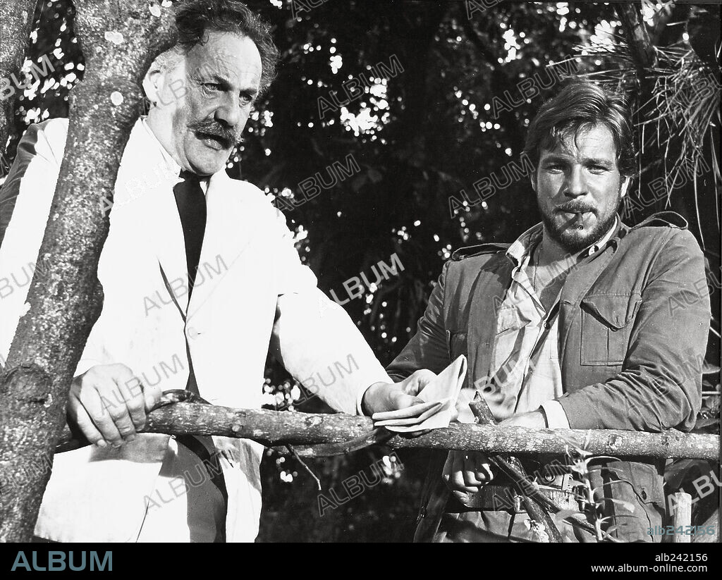 GEORGE GÖTZ and HOWARD-MARION CRAWFORD in THE BLOOD OF FU MANCHU, 1968, directed by JESUS FRANCO. Copyright COMMONWEALTH UNITED.
