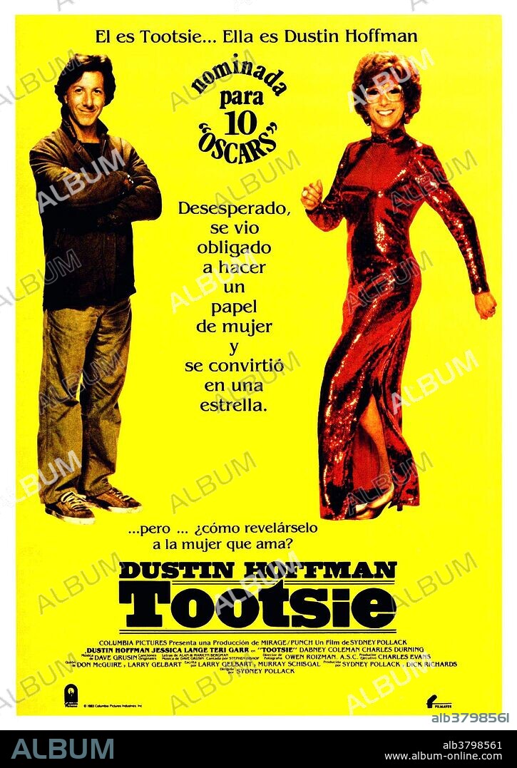 Poster of TOOTSIE, 1982, directed by SYDNEY POLLACK. Copyright COLUMBIA PICTURES.