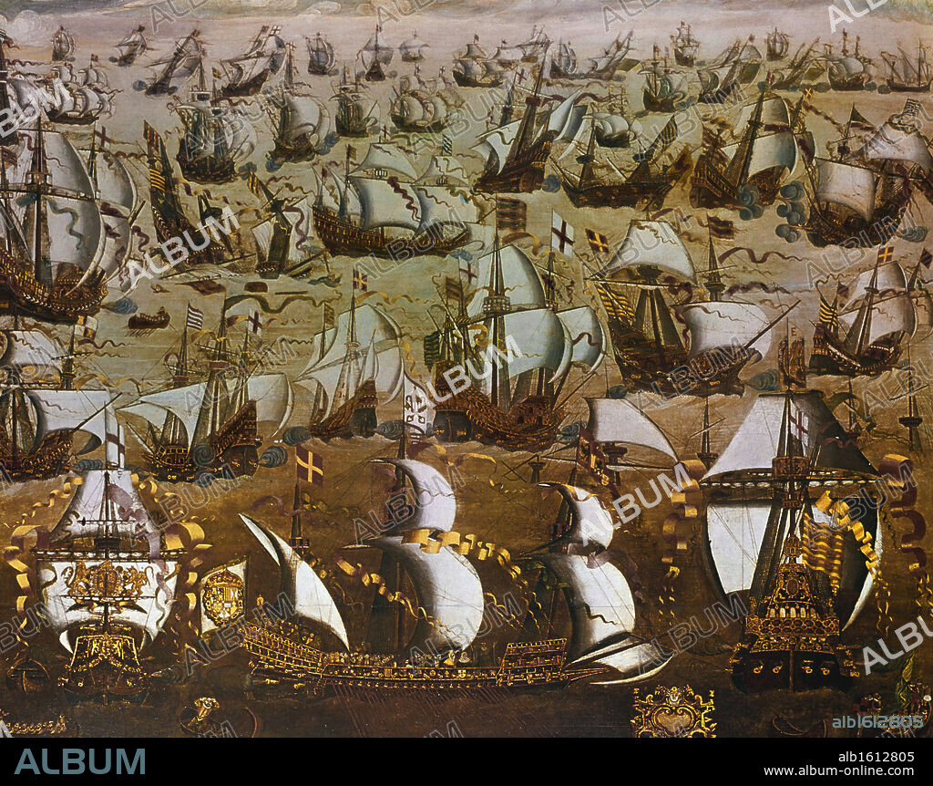 English Ships and the Spanish Armada 1588 English School