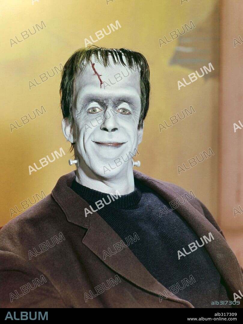 FRED GWYNNE in THE MUNSTERS, 1964, directed by EARL BELLAMY, EZRA STONE, GENE REYNOLDS, JERRY PARIS, JOSEPH PEVNEY and NORMAN ABBOTT. Copyright CBS/MCA/UNIVERSAL.