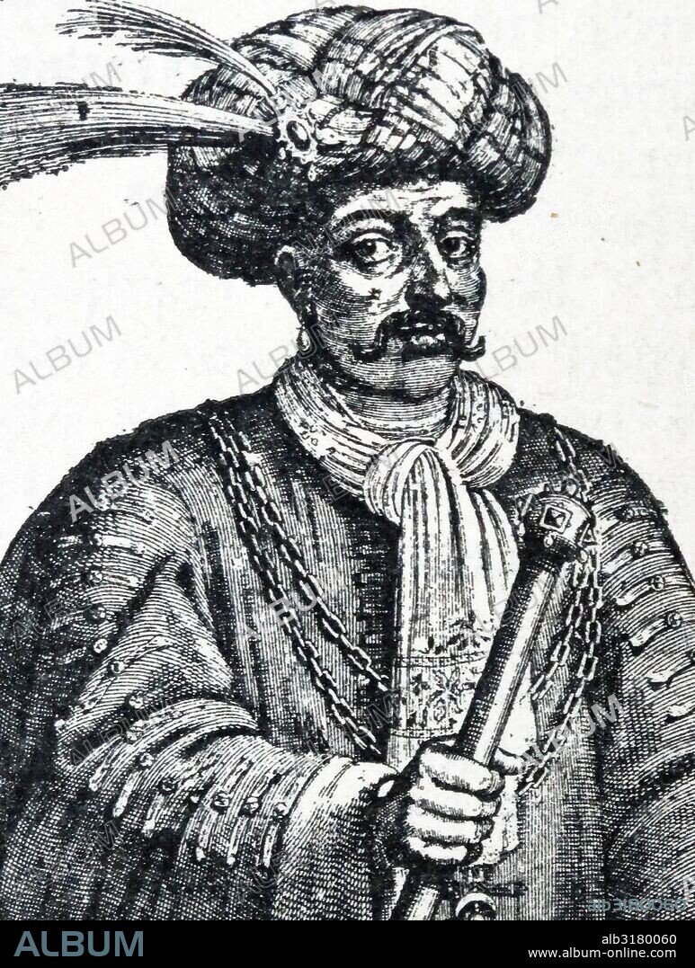 Portrait depicting Bayezid I (1360-1403) the Sultan of the Ottoman Empire.