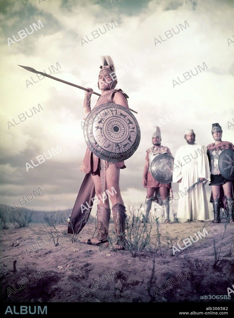 RICHARD BURTON en ALEJANDRO MAGNO, 1956 (ALEXANDER THE GREAT), dirigida por ROBERT ROSSEN. Copyright UNITED ARTISTS.