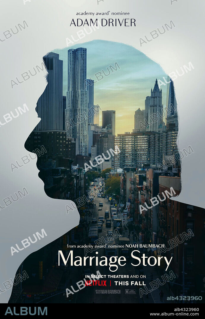 Poster de HISTORIA DE UN MATRIMONIO, 2019 (MARRIAGE STORY), dirigida por NOAH BAUMBACH. Copyright NETFLIX.