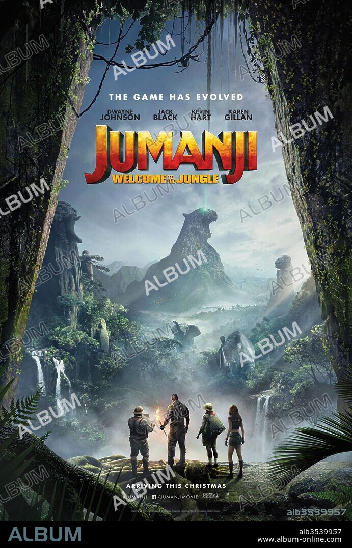 Poster of JUMANJI: WELCOME TO THE JUNGLE, 2017, directed by JAKE KASDAN. Copyright SONY PICTURES ENTERTAINMENT.