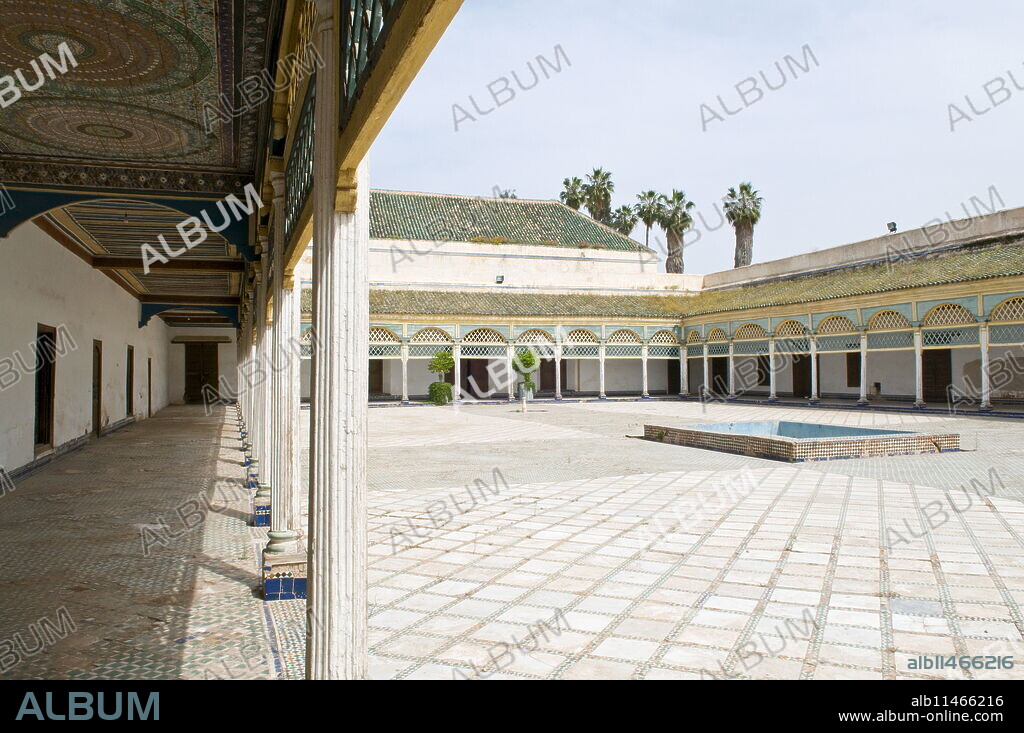 Bahia Palace, Marrakech, Morocco, North Africa, Africa.