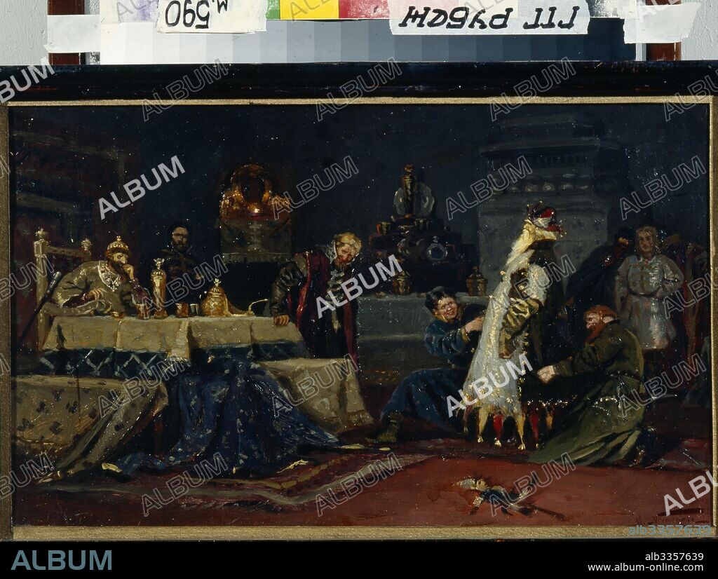 MIKHAIL VASILYEVICH NESTEROV. Fool's coat. Boyar Druzhina Andreyevich Morozov before Ivan the Terrible.