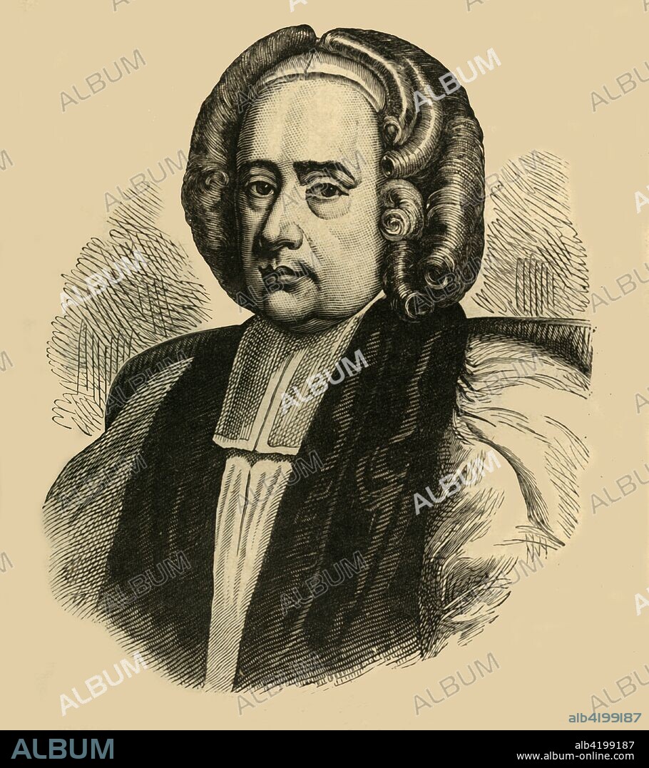 'Bishop Butler', (1897). Joseph Butler (1692-1752) was installed Dean of St Paul's Cathedral in London on 24 May 1740. Butler influenced many philosophers and religious thinkers, and is considered as an important English moralist. From Old and New London, Volume I, by Walter Thornbury. [Cassell and Company, Limited, London, Paris & Melbourne, 1897].