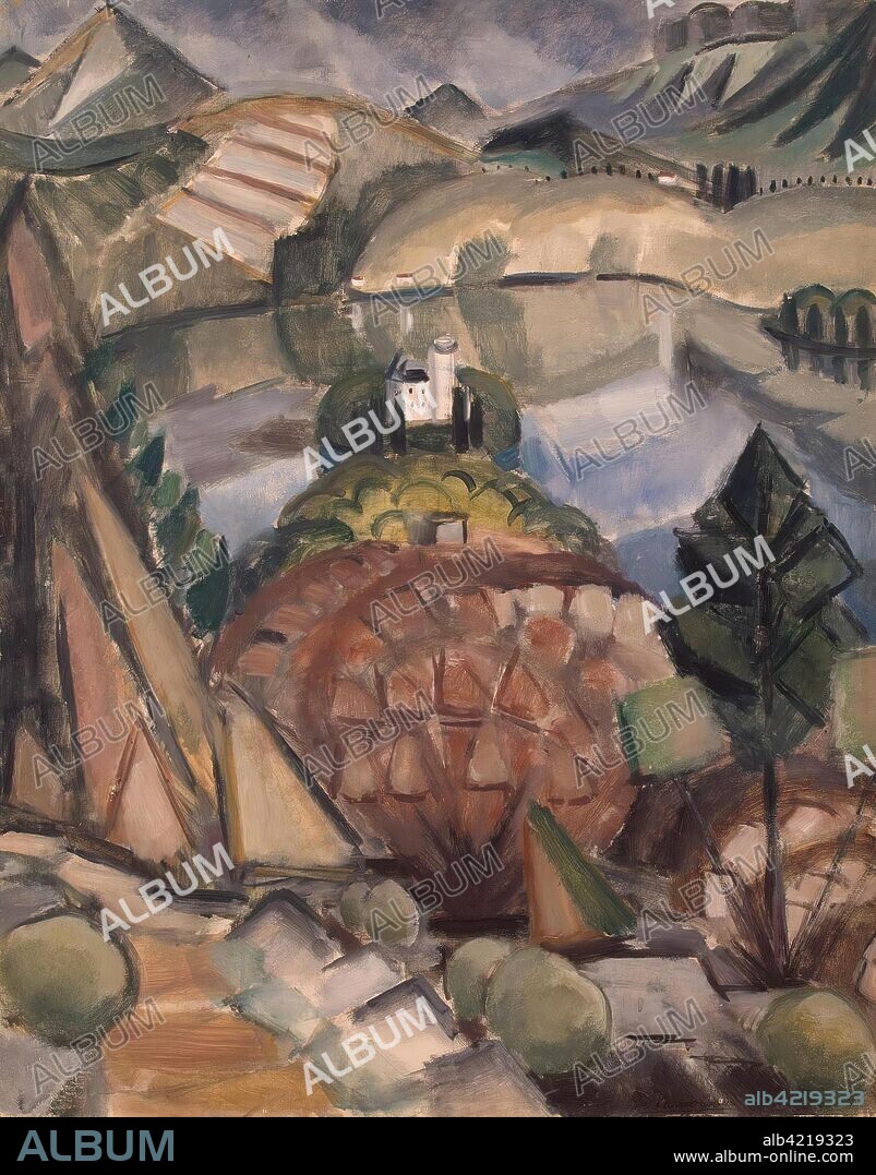 HENRI LE FAUCONNIER. 'Lake'. France, 1911. Dimensions: 92x72,5 cm.