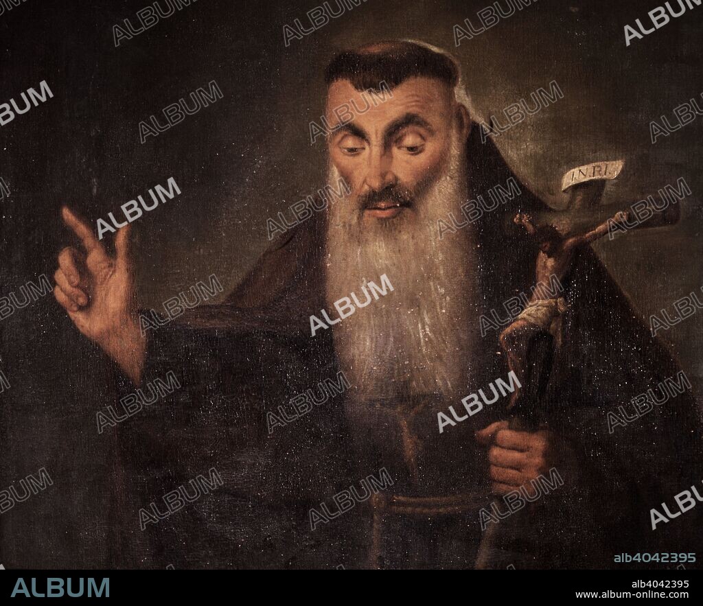 CADIZ, FRAY DIEGO JOSE DE MISIONERO ESPAÑOL. CADIZ 1743-1801 OLEO DE HERRERA MUSEO HISTORICO MUNICIPAL. CADIZ.