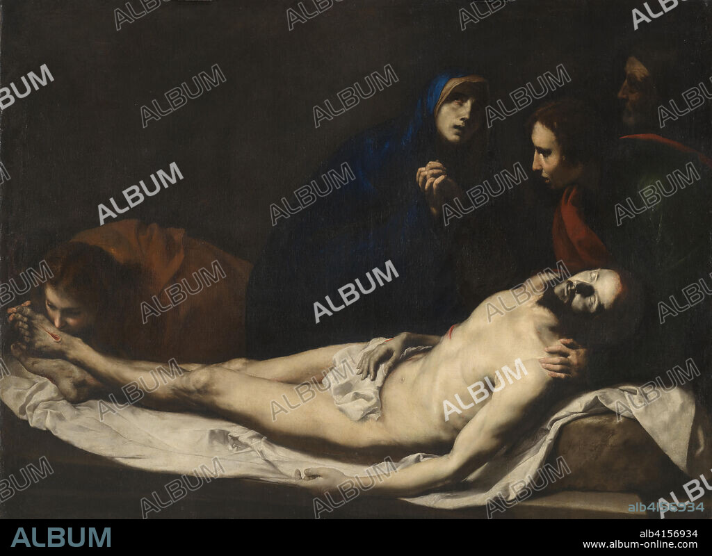 JUSEPE DE RIBERA. Jose de Ribera (Játiva 1591 - Naples 1652). The Pietà (1633). Oil on canvas. 157 x 210 cm.