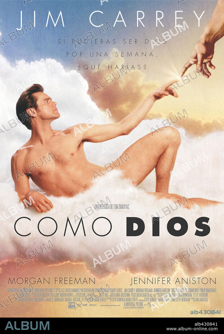Poster of BRUCE ALMIGHTY, 2003, directed by TOM SHADYAC. Copyright UNIVERSAL PICTURES.