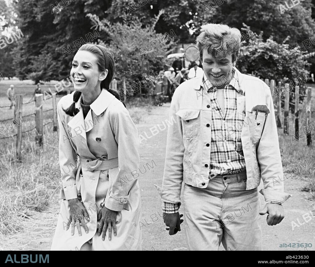ALBERT FINNEY and AUDREY HEPBURN in TWO FOR THE ROAD, 1967, directed by STANLEY DONEN. Copyright 20TH CENTURY FOX.