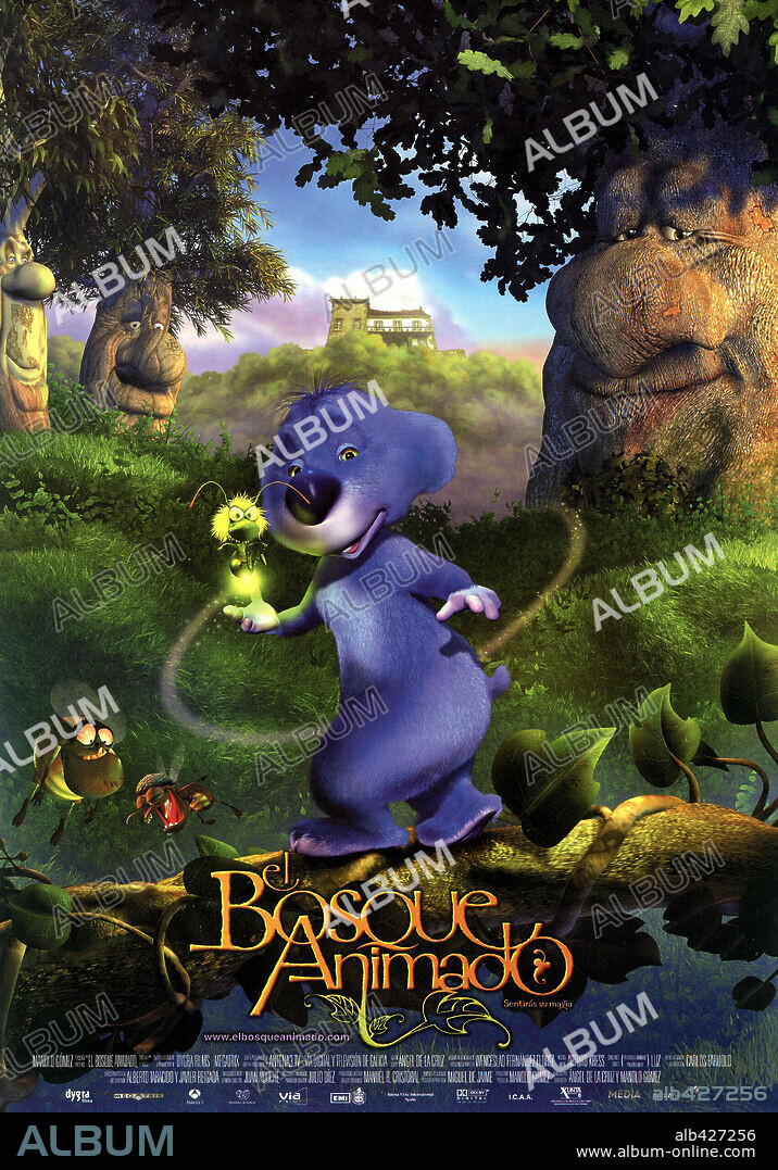 Poster de EL BOSQUE ANIMADO, 2001, dirigida por ANGEL DE LA CRUZ y MANOLO GOMEZ. Copyright DYGRA FILMS/MEGATRIX SAU.