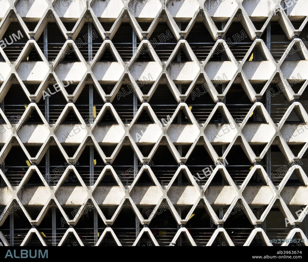 Prince Street Car Park, Bristol Hotel, Bristol, 2010. Detail of structure.