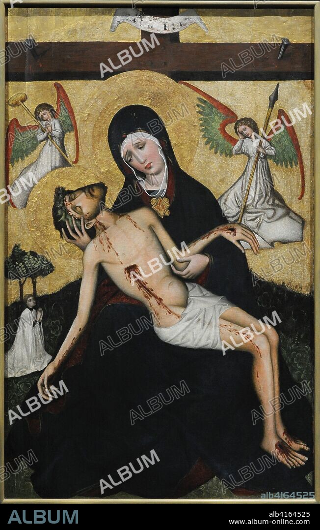 Piedad. Hacia 1450. Cracovia (?). Madera. Museo Nacional de Varsovia. Polonia.