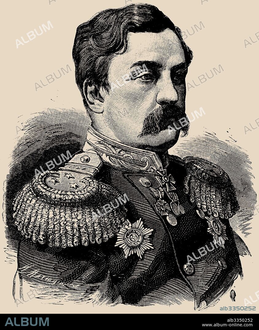 IVAN IVANOVICH MATYUSHIN. Portrait of General Prince Alexei Ivanovich Shakhovskoy (1821-1900).