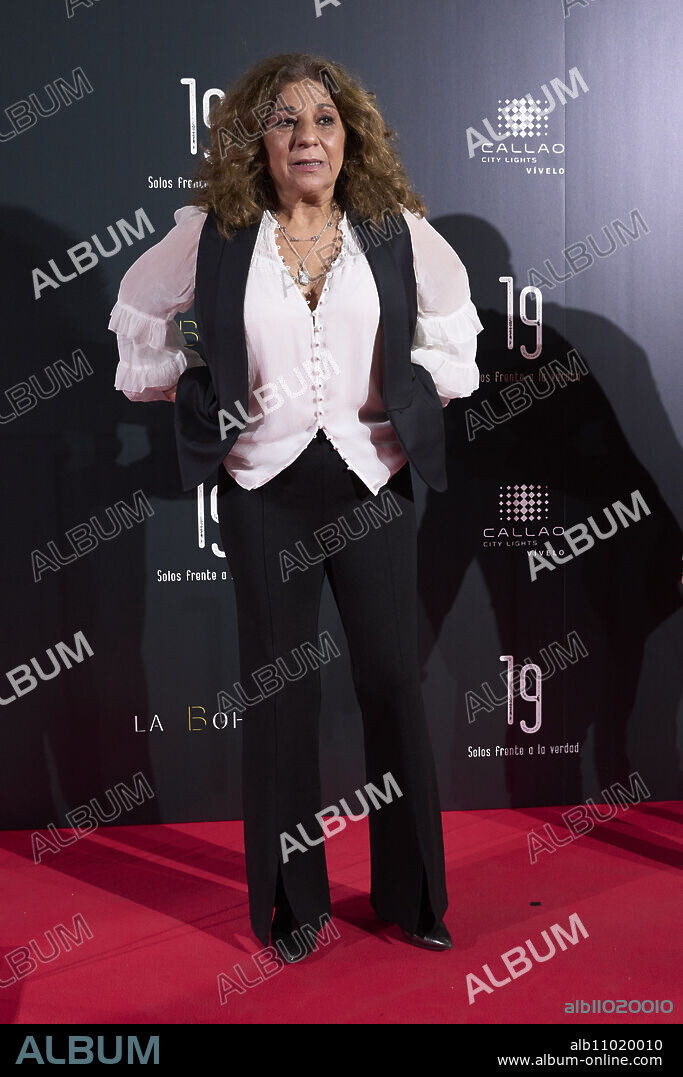 Lolita Flores attends '19 Solos frente a la verdad' Premiere at Callao Cinema on March 22, 2023 in Madrid, Spain.