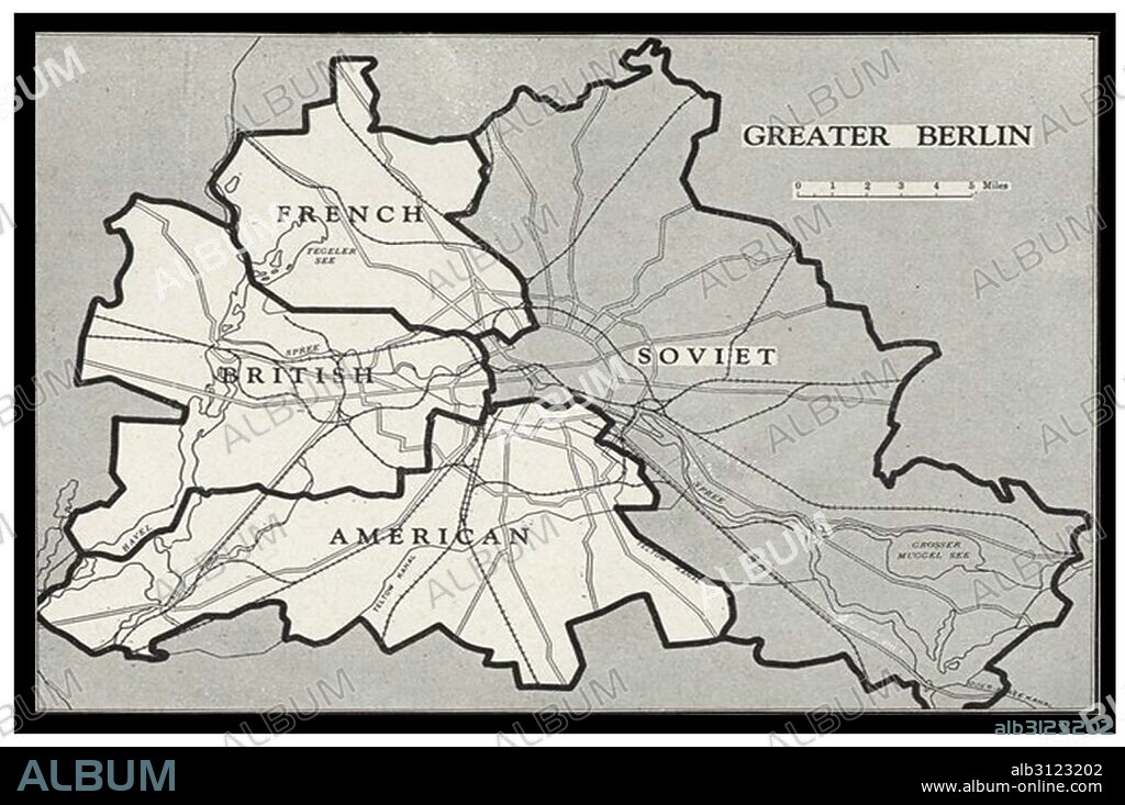 Berlin Blockade Map 1948. The Berlin Blockade (1 April 1948 – 12 May 1949) was one of the first major international crises of the Cold War. During the multinational occupation of post–World War II Germany, the Soviet Union blocked the Western Allies' railway, road, and canal access to the sectors of Berlin under Western control.