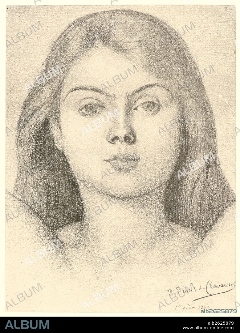 Pierre Puvis de Chavannes (French, 1824 - 1898). L'Espérance, 1869. Collotype on wove paper. Sheet: 405 mm x 308 mm (15.94 in. x 12.13 in.).