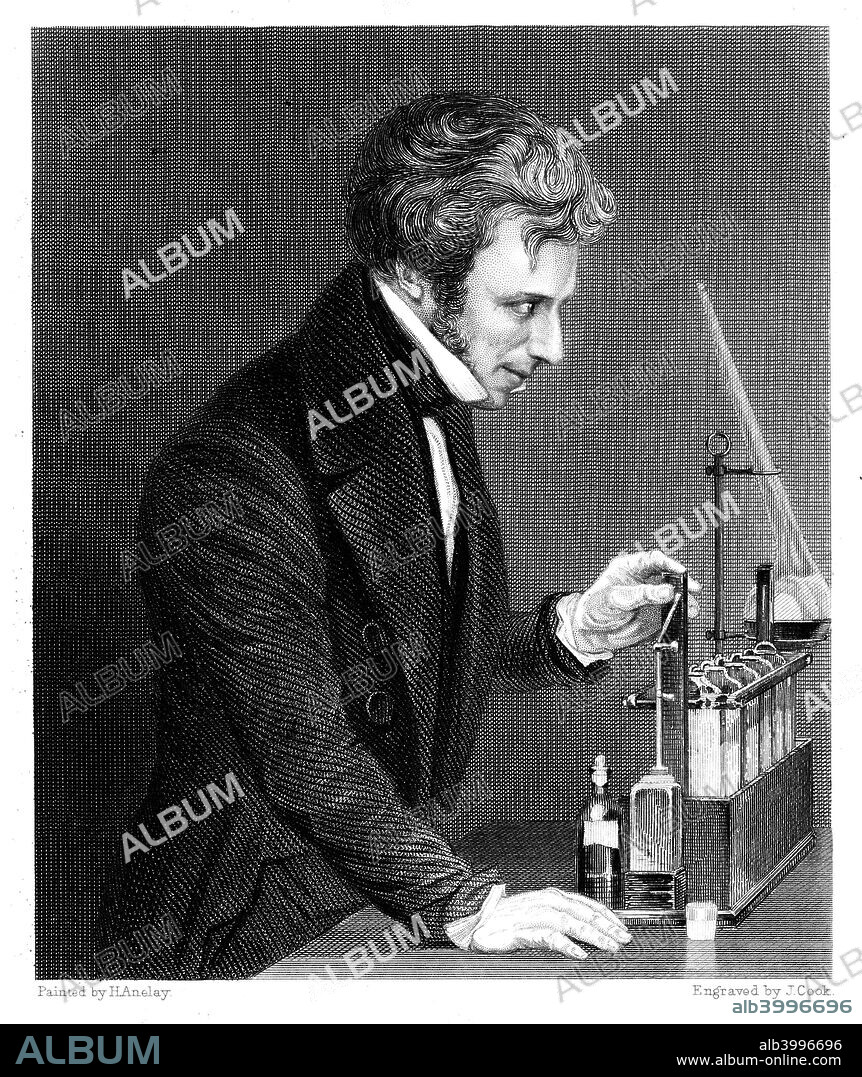 Michael Faraday, British chemist and physicist, c1845. Faraday