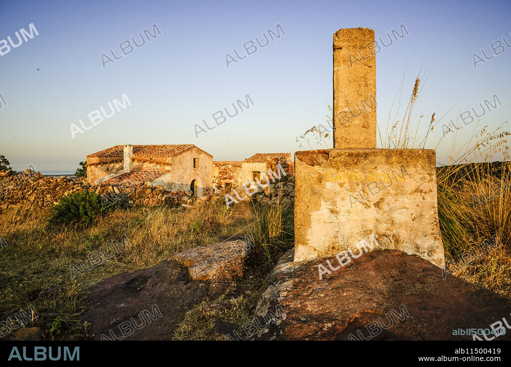 Castle of Santa Águeda - Sent Agaiz- , before 1232, municipality of Ferrerías, Menorca, Balearic Islands, Spain, Europe.
