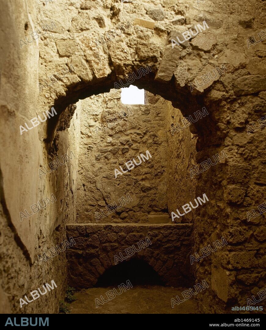 Pompeii. Ancient Roman city. House of the Tragic Poet. 2nd century BC. View of an interior chamber. Campania, Italy.