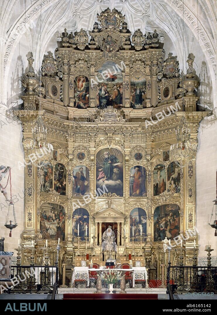 RETABLO MAYOR DE LA IGLESIA DE SAN MARCOS DE JEREZ DE LA FRONTERA - SIGLO XVII.