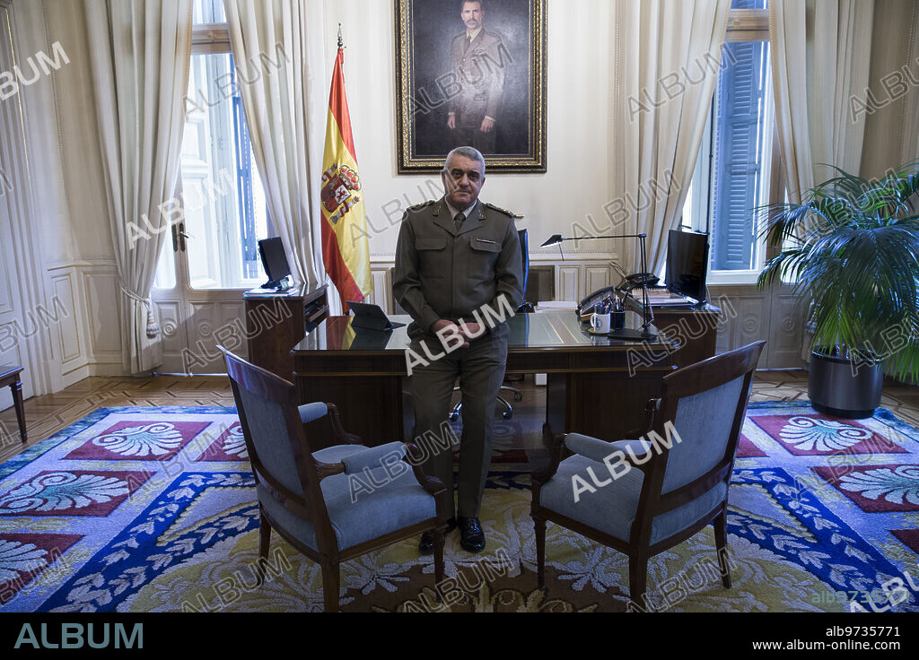 Madrid, 14/04/2020. Entrevista con el general Francisco Javier Varela Salas, jefe de Estado Mayor del Ejército de Tierra (JEME). Foto: Ángel de Antonio. ARCHDC.
