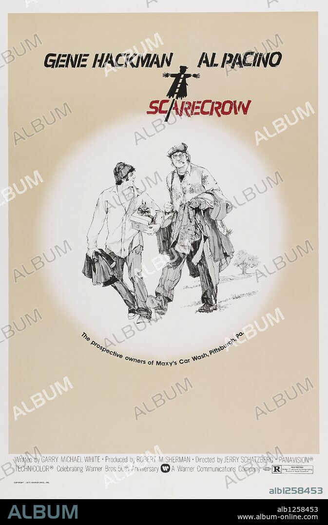 Poster of SCARECROW, 1973, directed by JERRY SCHATZBERG. Copyright WARNER BROTHERS.
