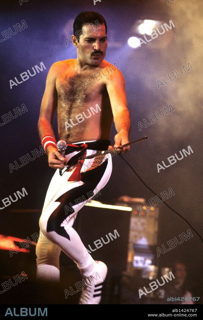 Sep. 07, 1984 - London, England, Great Britain - Freddie Mercury - Queen concert of the WORKS-TOUR at Wembley Arena, London (Credit Image: © Future-Image/ZUMApress.com). 07/09/1984