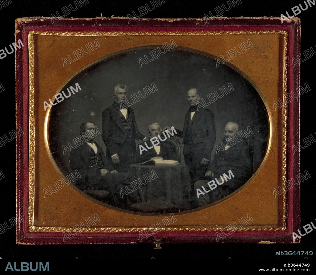 [Rev. Mr. Frederick T. Gray and Deacons of Old Bullfinch Street Church]. Artist: Attributed to John Adams Whipple (American, 1822-1891). Dimensions: Plate: 10.8 x 14 cm (4 1/4 x 5 1/2 in.). Date: ca. 1845.