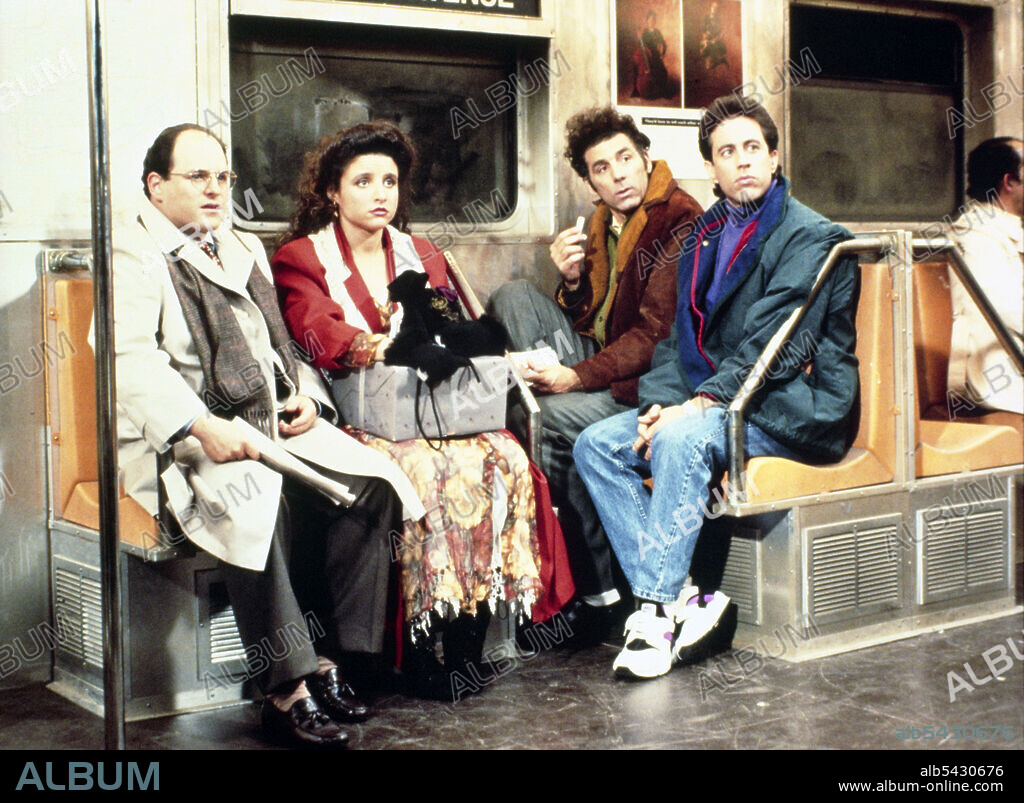 JASON ALEXANDER, JERRY SEINFELD und MICHAEL RICHARDS in SEINFELD, 1990, unter der Regie von ANDY ACKERMAN, DAVID STEINBERG und JASON ALEXANDER. Copyright CASTLE ROCK/WEST-SHAPIRO.