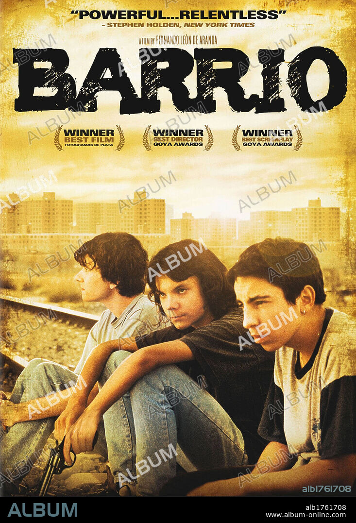 Poster de BARRIO, 1998, dirigida por FERNANDO LEON DE ARANOA. Copyright WARNER SOGEFILMS.