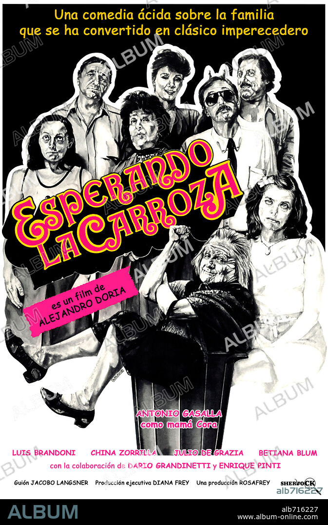 Poster of ESPERANDO LA CARROZA, 1985, directed by ALEJANDRO DORIA. Copyright ROSAFREY S.r.l./SUSY SURANYI ASOCIADOS.