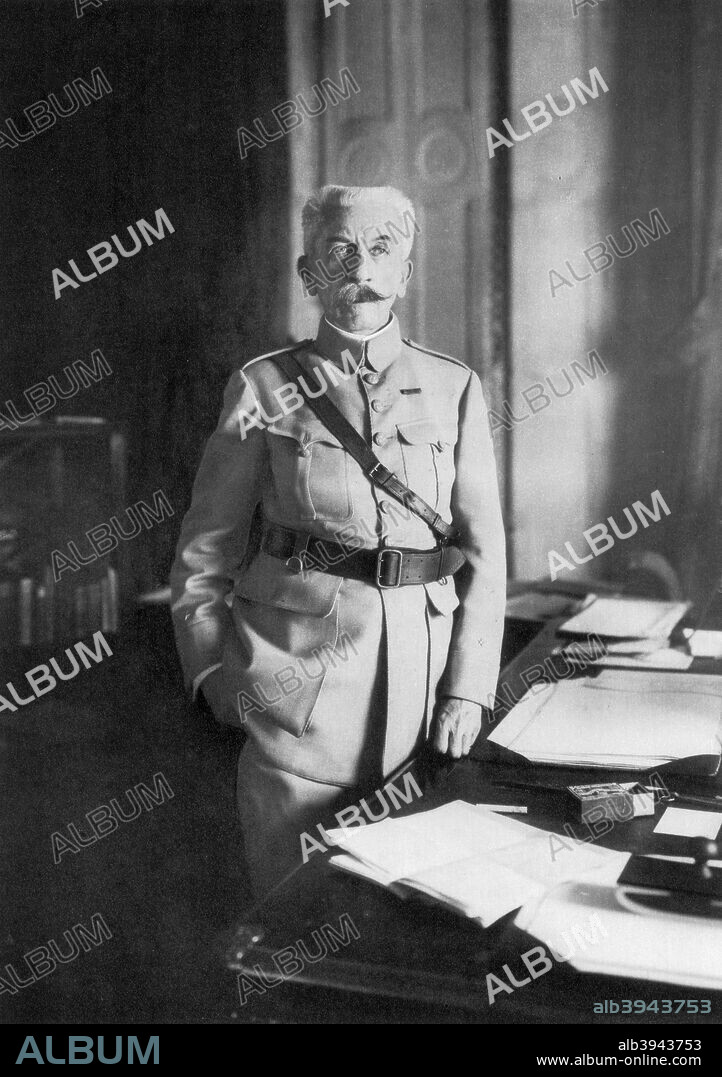 Hubert Lyautey, French First World War general and Minister of War, (1926). Lyautey (1854-1934) commanded French troops in the invasion and conquest of Madagascar in 1896-1898. He served as military governor of Morocco from 1912 until 1925. He was appointed French Minister of War in December 1916 but resigned three months later over his disagreement with General Robert Nivelle's planned Aisne campaign (the Nivelle Offensive), his resignation precipitating the fall of the government of Aristide Briand. Lyautey was made a Marshal of France in 1921. In his later years he became associated with the French fascist movement.