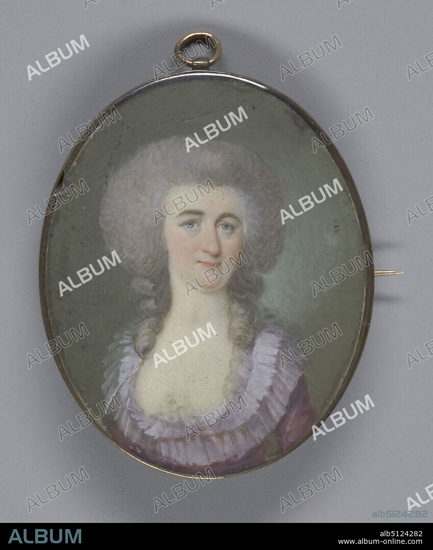Artist: George Nikolaus Ritter, German, 17481809, Lady, 18th C., Watercolor on ivory, 5.7 × 4.2 cm (2 1/4 × 1 5/8 in.), Dutch, 18th century, Miniatures.
