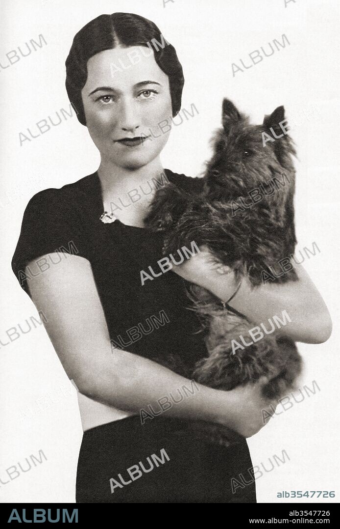 Wallis Simpson, later the Duchess of Windsor, born Bessie Wallis Warfield, 1896 – 1986. American socialite for whom King Edward VIII abdicated in 1936.