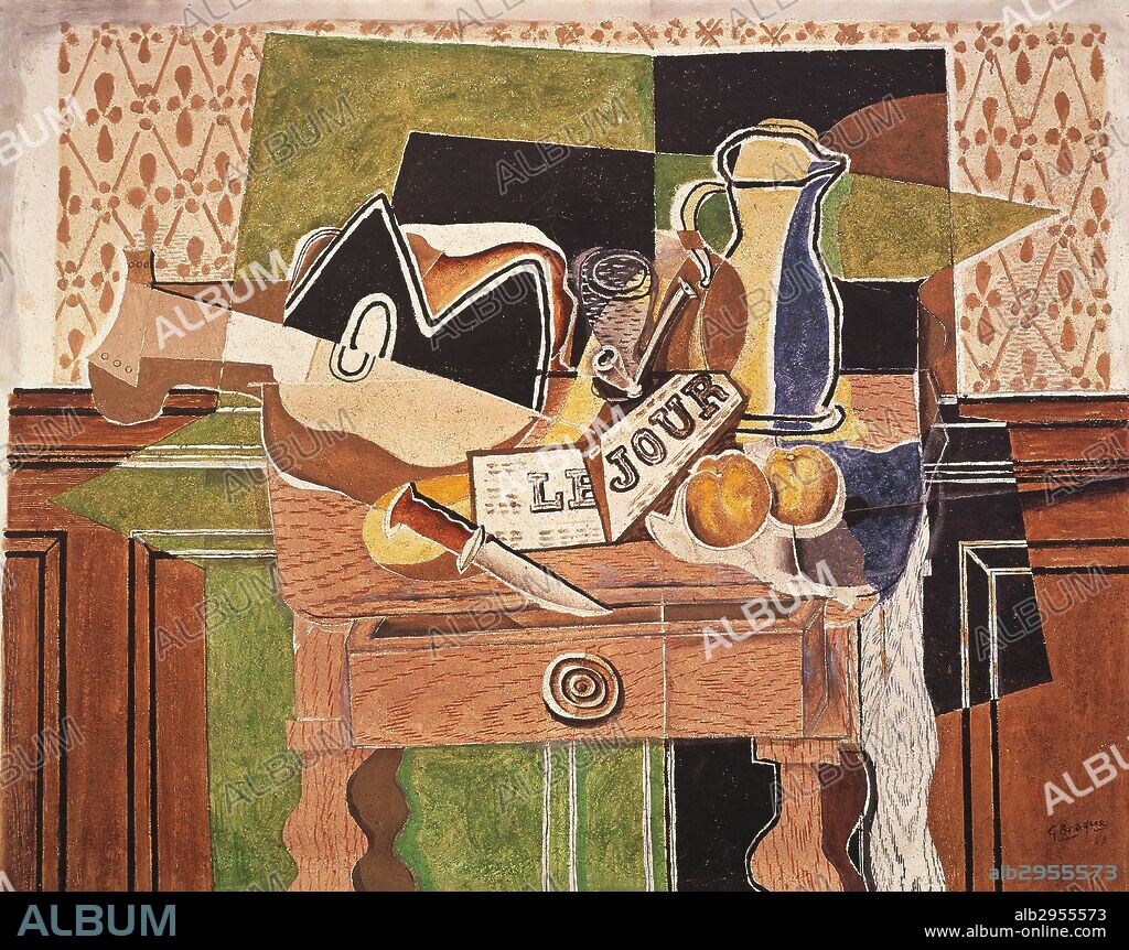 Georges Braque / 'Naturaleza muerta: La mesa'.