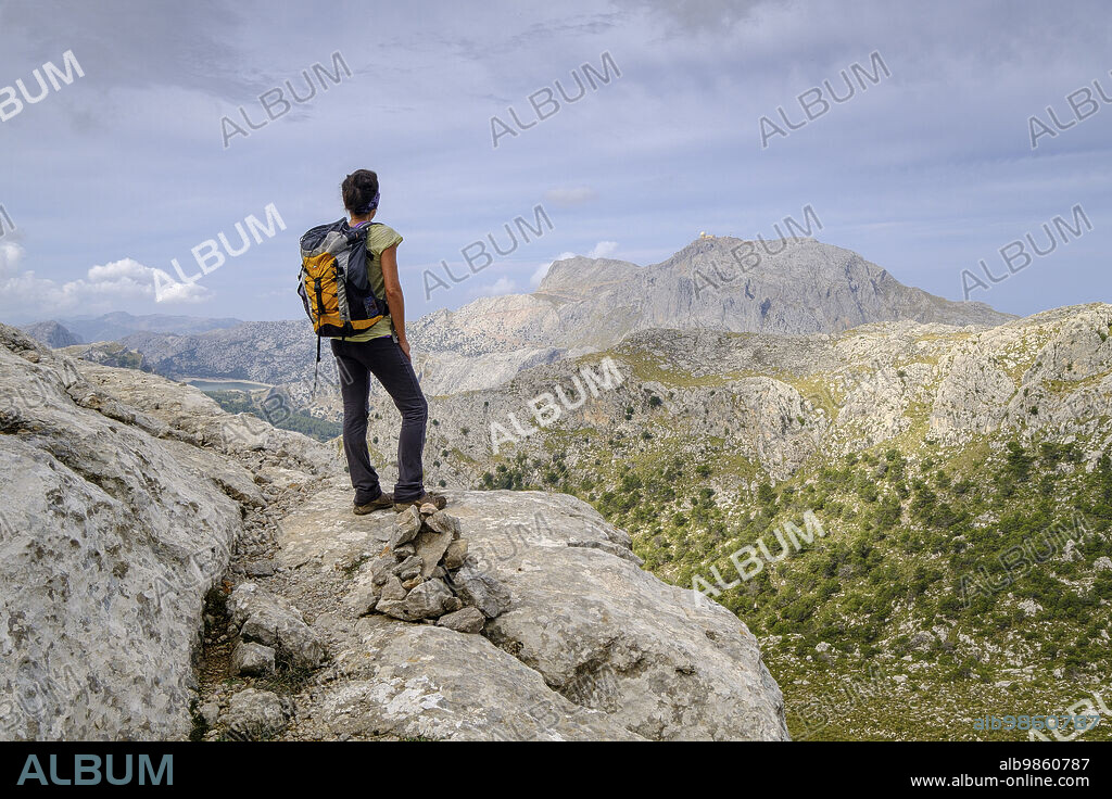 Puig Major, punto más elevado de la isla de Mallorca ,1445 metros de altitud , Sierra de Tramuntana, municipio de Escorca, Mallorca, balearic islands, spain, europe.