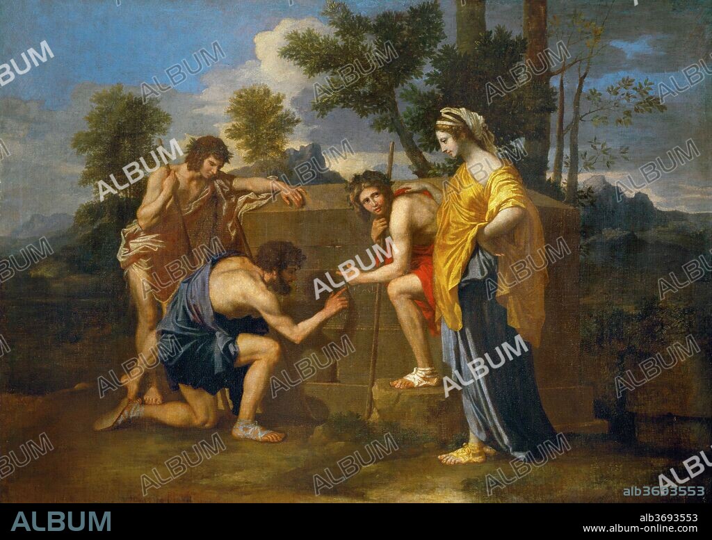 NICOLAS POUSSIN. The Arcadian Shepherds (Et in Arcadia ego).