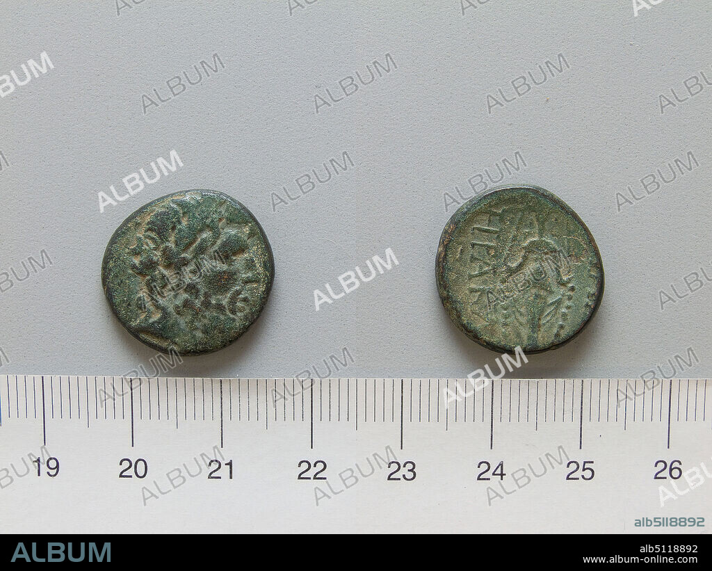 Mint: Apamea, Coin from Apamea, 5753 B.C., Copper, 5.72 g, 11:00, 19.1 mm, Made in Apamea, Phrygia, Greek, 1st century B.C., Numismatics.