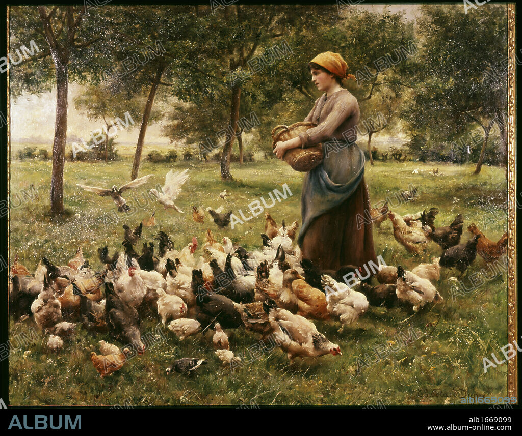 A Brittany Peasant Girl  Therese Marthe Cotard-Dupre (b.1877 French).