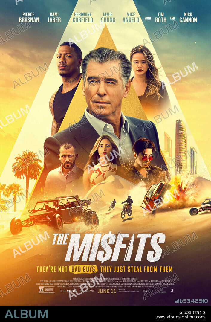 Poster de LADRONES DE ELITE, 2021 (THE MISFITS), dirigida por RENNY HARLIN. Copyright K. JAM Media / FilmGate Productions.