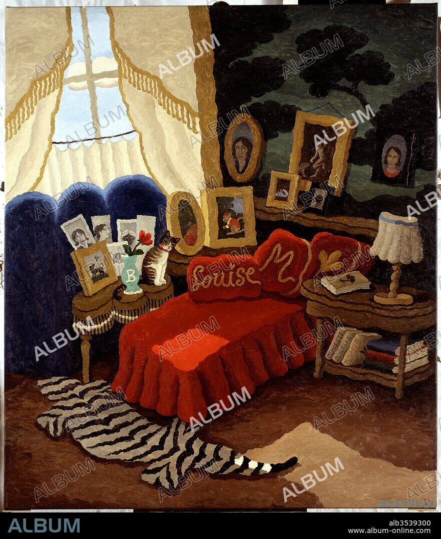 RAMIRO FERNÁNDEZ SAUS. Ramiro Fernández Saus / "La chambre de Louise" (Louise's room), 2006, Painting (oil on canvas), 177 x150 cm.
